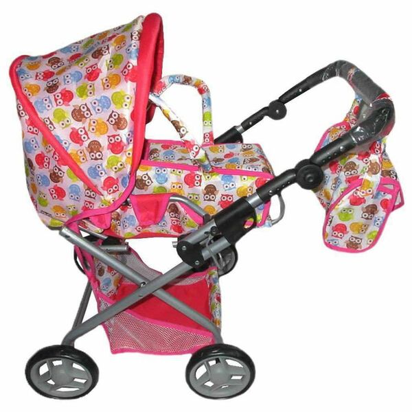 Dětský kočárek pro panenky 2v1 Baby Mix se sovičkami porovnat ceny