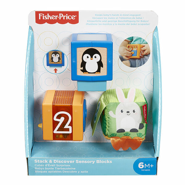 Fisher Price Kostky pro rozvoj smyslů 3ks porovnat ceny