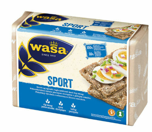 Wasa Sport celozrnný žitný křupavý chléb 275g porovnat ceny