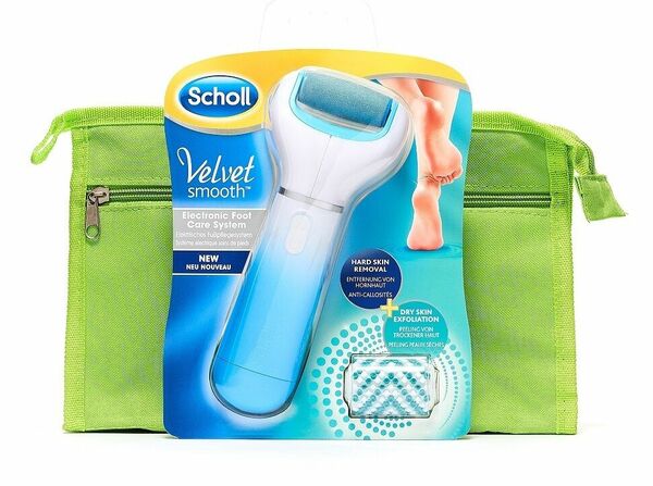 SCHOLL VS El.pilník na chodidla s mořskými minerály + kosmetická taška porovnat ceny