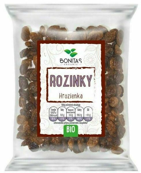 BONITAS BIO Sušené rozinky 100g porovnat ceny
