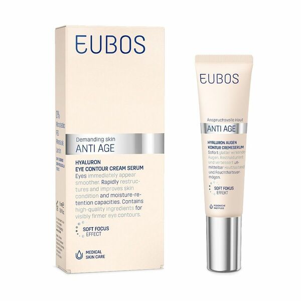 EUBOS Anti Age Hyaluron oční krémové sérum 15 ml porovnat ceny