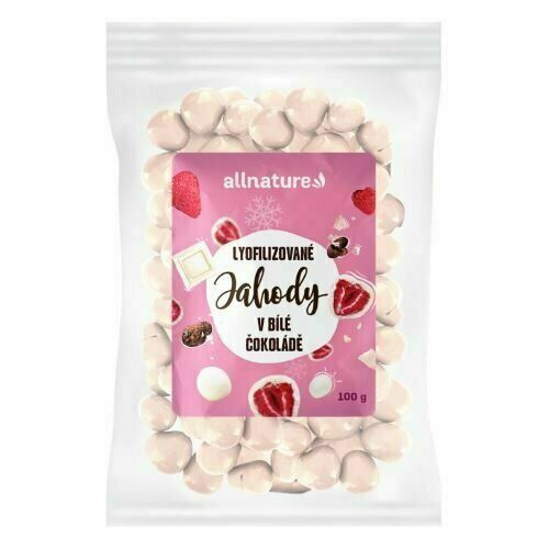Allnature Mrazem sušené jahody v bílé čokoládě 100 g porovnat ceny