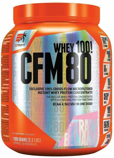 Extrifit CFM Instant Whey 80 1000g jahoda banán porovnat ceny