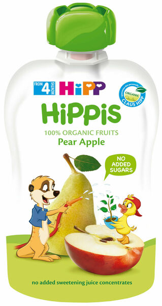 HiPP BIO Hippies Hruška-Jablko od uk. 4.-6. měsíce 100g porovnat ceny