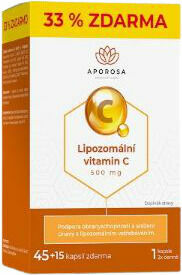 Aporosa Lipozomální vitamin C 500 mg 45+15ks porovnat ceny