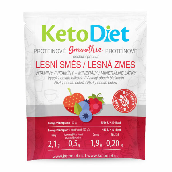 KETODIET Proteinové smoothie příchuť lesní směs 7 porcí porovnat ceny