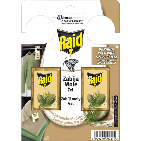 Raid háček proti šatním molům s vůní cedru 2ks porovnat ceny