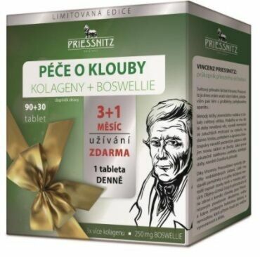 Priessnitz Péče o klouby Kolageny+Boswellie 90+30 tablet porovnat ceny