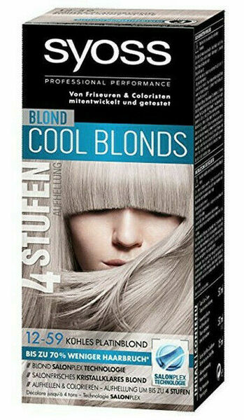 Syoss 12-59 Chladná platinová blond barva 50ml porovnat ceny