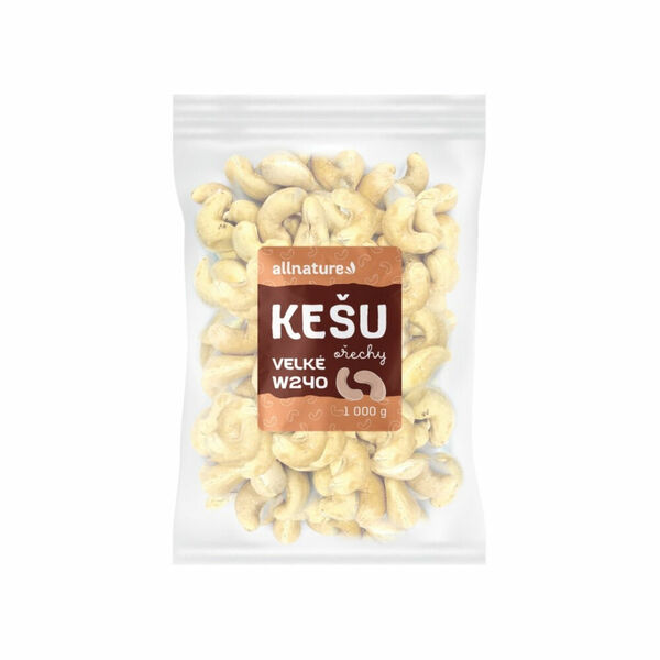 ALLNATURE Kešu ořechy velké w240 1000 g porovnat ceny