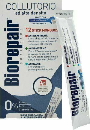 Biorepair Ústní voda 3v1 antibakteriální, 12x12ml sáčky (cestovní balení) porovnat ceny