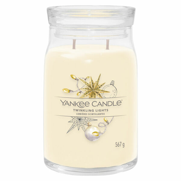 YANKEE CANDLE Signature Vonná svíčka velká 2 knoty Twinkling Lights 567 g porovnat ceny