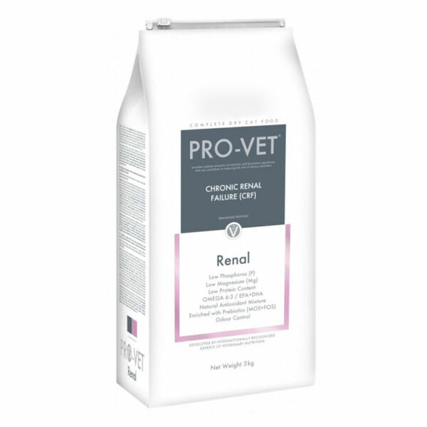 PRO-VET Renal granule pro kočky s chronickým selháním ledvin 3 kg porovnat ceny