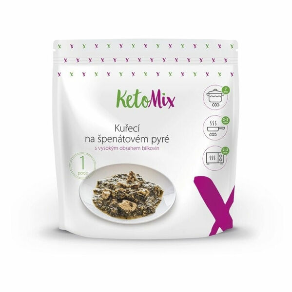 KETOMIX Kuřecí na špenátovém pyré 250 g porovnat ceny