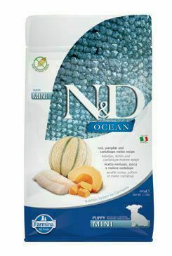N&d Ocean Dog Puppy Mini Codfish & Pumpkin &melon 800g porovnat ceny