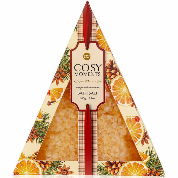 COSY MOMENTS Koupelová sůl v papírové dárkové krabičce s vůní pomeranče a skořice 150 g porovnat ceny
