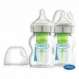 Dr. Brown's  Dr.Bown's Kojenecká láhev Options+ SKLENĚNÁ Wide-Neck Anti-colic 150ml 2 ks (WB52700-P2) porovnat ceny