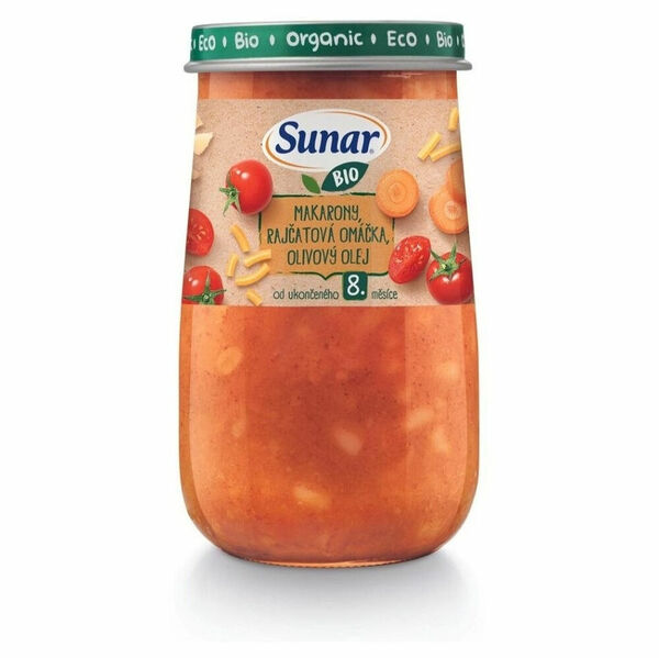 SUNAR Příkrm makarony rajčatová omáčka olivový olej BIO 190 g porovnat ceny