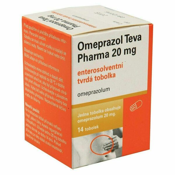 OMEPRAZOL TEVA PHARMA 20mg cps etd 14 porovnat ceny