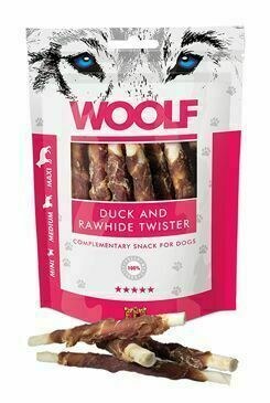 Woolf Pochoutka Duck&rawhide Twister 100g porovnat ceny