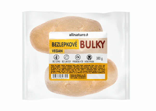 ALLNATURE Bezlepkové bulky čerstvé 160 g porovnat ceny