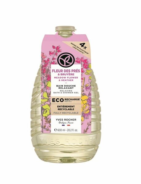 Yves Rocher Bain de Nature Sprchový gel luční kvítí & vřes náplň 600 ml porovnat ceny