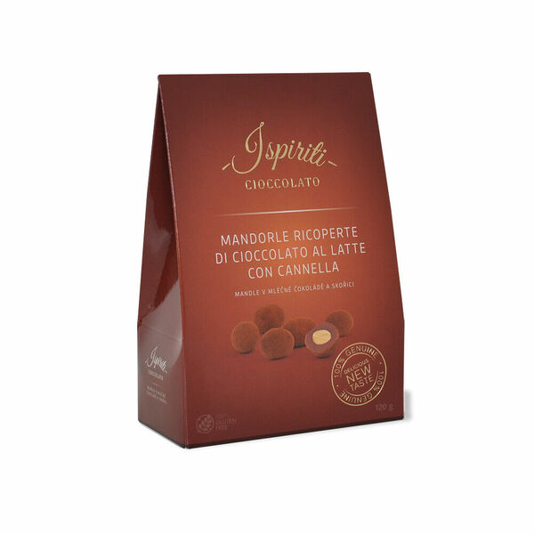 ISPIRITI Mandle v mléčné čokoládě se skořicí 120 g porovnat ceny