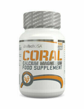 BioTech USA Coral Calcium + Magnesium 100 tbl porovnat ceny