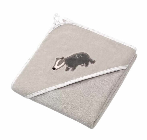 BabyOno Osuška s kapucí Velour 76x76, grey porovnat ceny