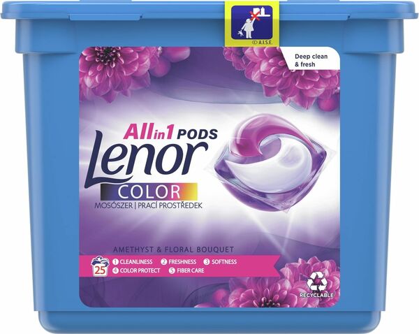 Lenor gelové kapsle Allin1 Color, Amethyst & Floral Bouquet 25ks porovnat ceny