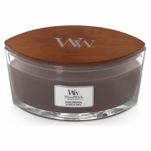 WOODWICK Vonná svíčka loď Suede & Sandalwood 453,6 g porovnat ceny