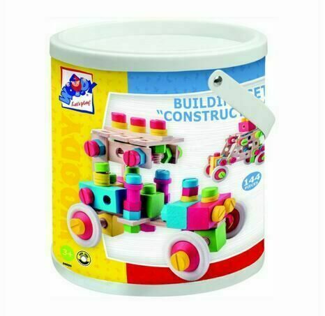 Woody Montážní stavebnice v kyblíku Constructor 144ks porovnat ceny