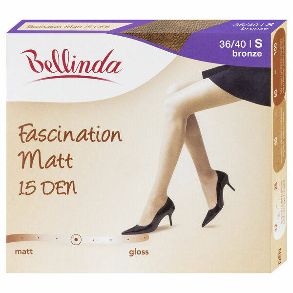BELLINDA Dámské punčochy matt 40 S tmavě tělová 1 kus porovnat ceny