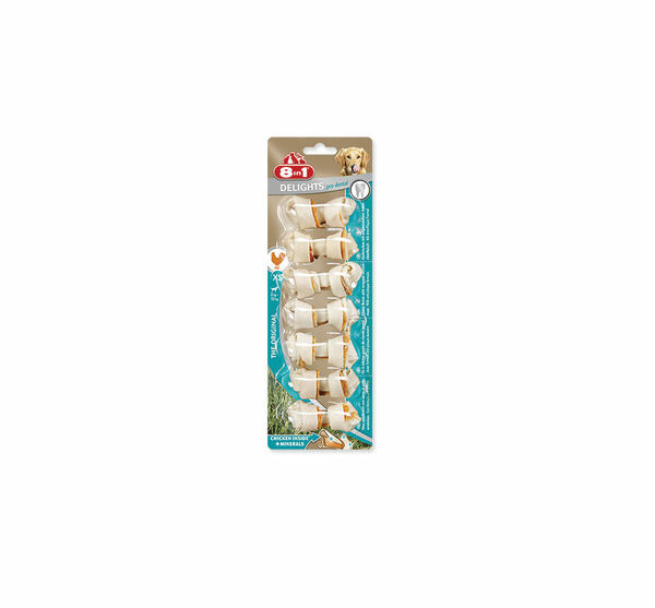 8in1 Pochoutka Delights Dental kost žvýkací XS 7 ks porovnat ceny