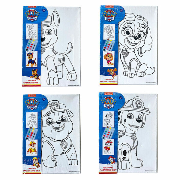 TEDDIES Malířské plátno s předt. obrázkem Tlapková patrola s barvami se štětcem porovnat ceny