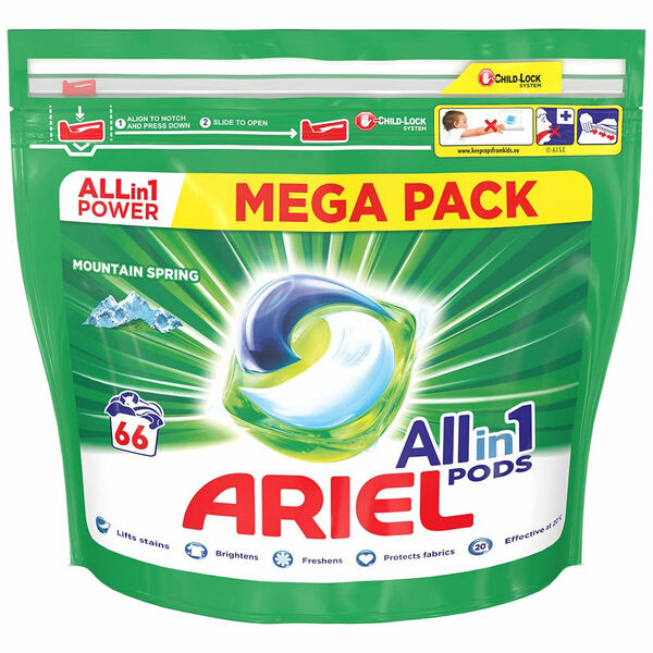ARIEL Allin1 Mountain Spring Kapsle na praní 66 PD porovnat ceny