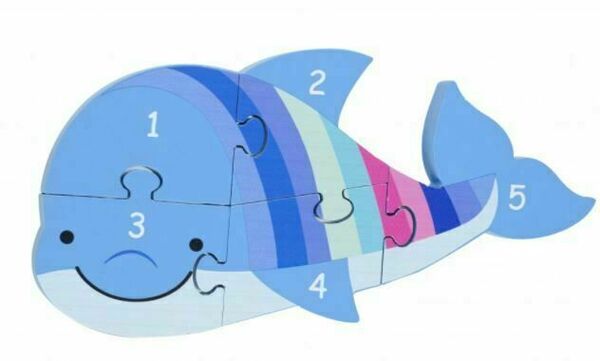 Orange Tree Toys Puzzle čísla Delfín porovnat ceny