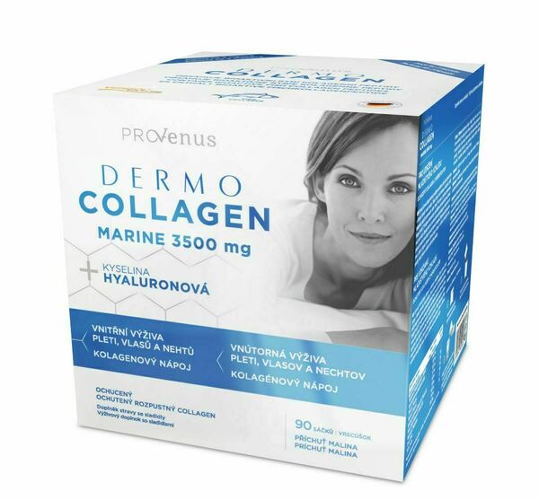 DermoCollagen Marine ProVenus příchuť malina balení na 3 měsíce 90 sáčků porovnat ceny