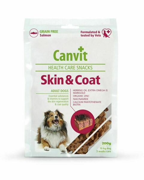 Canvit Snacks Skin&Coat pro psy 200 g porovnat ceny