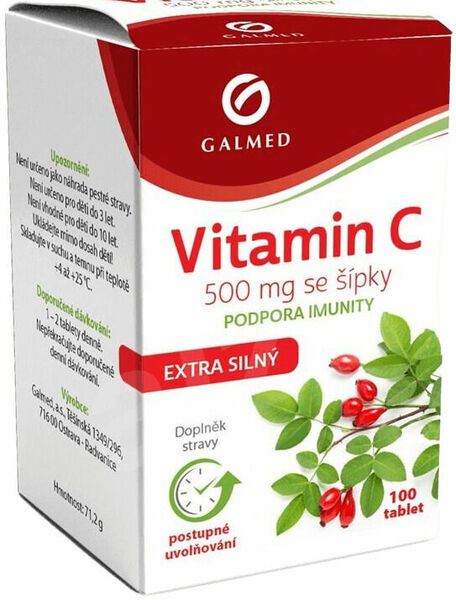 Vitamín C 500mg Se šípky Tbl.100 Galmed porovnat ceny
