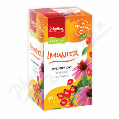 Apotheke Imunita bylinný čaj + vitamin C 20x1.5g porovnat ceny