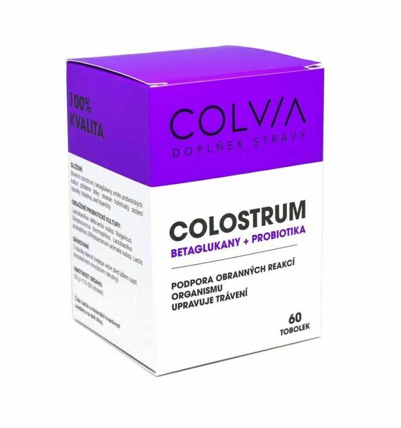 COLVIA Colostrum Betaglukany + Probiotika 60 tobolek porovnat ceny