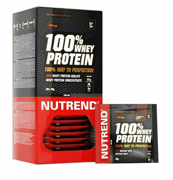 Nutrend 100% Whey protein jahoda 20x30g porovnat ceny