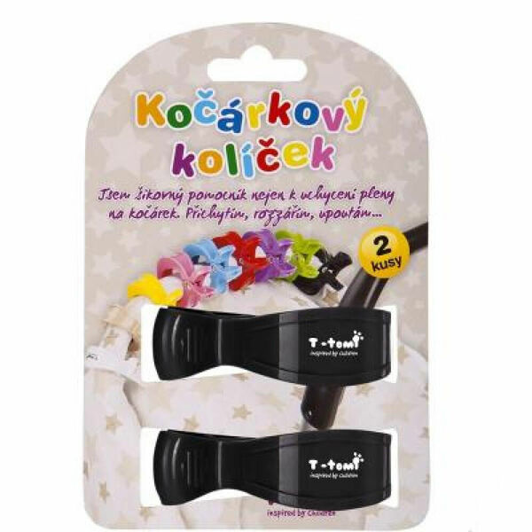 T-TOMI Kočárkový kolíček černý 2 kusy porovnat ceny