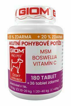 Giom Pes Akutní Pohybové Potíže 180 Tbl 20%zdarma porovnat ceny