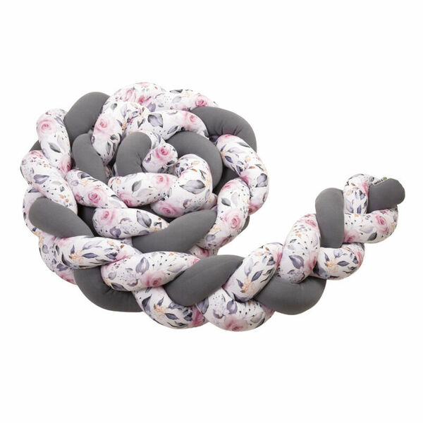 T-Tomi Pletený mantinel 220 cm Anthracite+Roses 1ks porovnat ceny