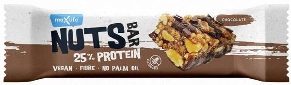 Max Sport NUTS Bar Oříšková tyčinka s proteinem, čokoláda 40g porovnat ceny