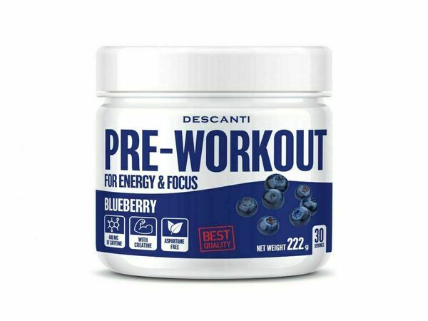 DESCANTI Pre Workout blueberry 222 g porovnat ceny