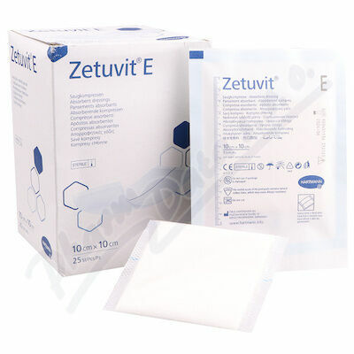 KOMPRESY KOMBINOVANÉ SAVÉ ZETUVIT E STERILNÍ 10x10cm,25ks porovnat ceny